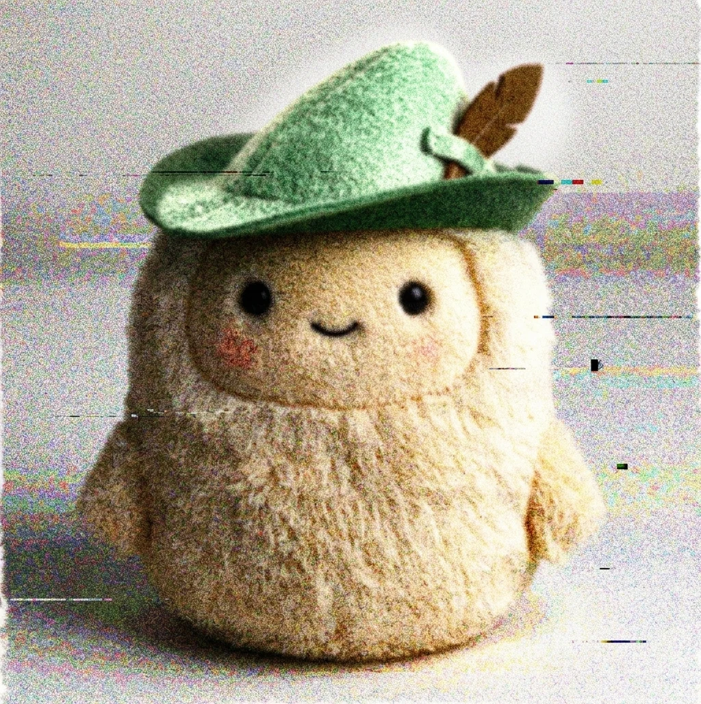 jollyhood in his little green hat, smiling like the sheriff never existed